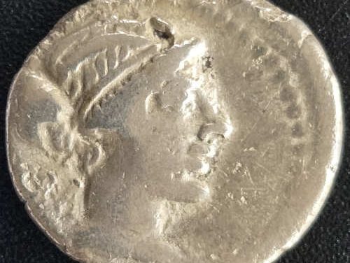 Marcus Porcius Cato 89 BC 3.4gm Roman Republic Silver Denarius