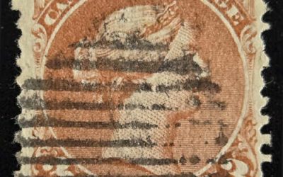 Canada #25a Fine+ Used 1868 3c Watermarked LQ