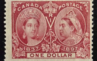 Canada #61 Fine+ Unused 1897 $1 Jubilee
