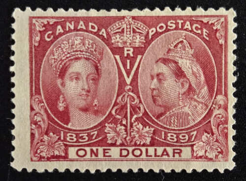 Canada #61 Fine+ Unused 1897 $1 Jubilee