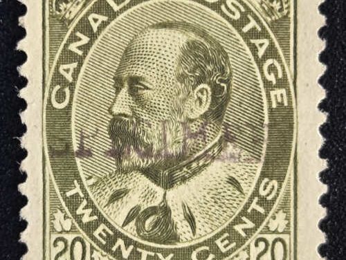 Canada #94ii Fine Unused 1904 20c Edward VII Specimen
