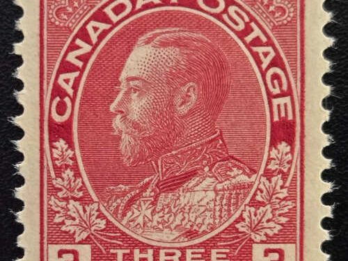 Canada #109 VFNH 1923 3c Die 1 Admiral