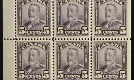 Canada #153a VF 5 Never Hinged 1929 5c Booklet Pane (6)