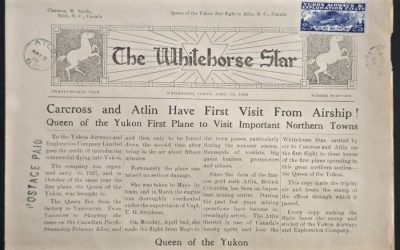 Yukon Airways #CL42i 15 Apr 1928 25c Newspaper First Flight