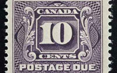 Canada #J5 VF LH 1928 10c Due selected for centering