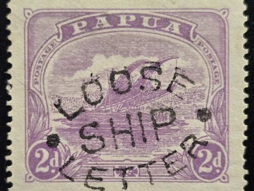 Papua #52 Loose Ship Letter Used 1911 2d