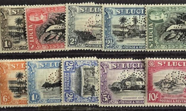St. Lucia #95S-106S Never Hinged 1936 Geo V Specimen Set (12)
