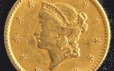 U.S.A. XF 1853 Liberty Head Gold Dollar, .04837oz AGW