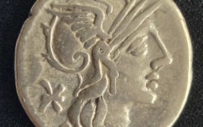 P. Maenius Antiaticus 132 BC Roman Republic 3.79gm AR Denarius