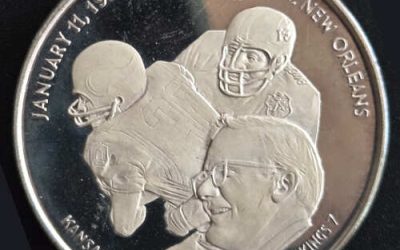 Super Bowl IV Proof 60.28gm sterling Silver Medal