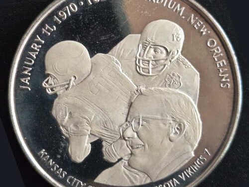 Super Bowl IV Proof 60.28gm sterling Silver Medal