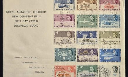 B.A.T. #1-16 1 Feb 1963 Deception Island FDC to U.K. (16)