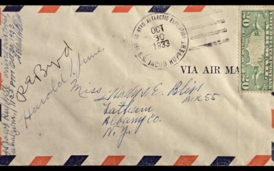 Admiral Byrd etc signed 30 Oct 1933 20c Antarctic Expedition Cover