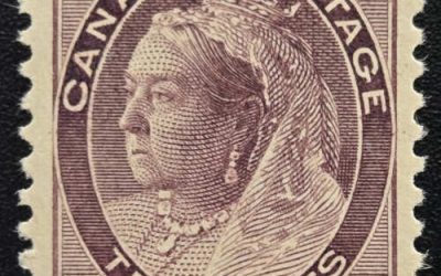 Canada #83 F/VF Mint 1898 10c QV Numeral
