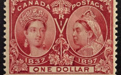 Canada #61 Fine Mint HR 1897 $1 Jubilee