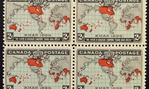 Canada #86 F/VF 2 NH Mint 1898 2c Map Block (4)
