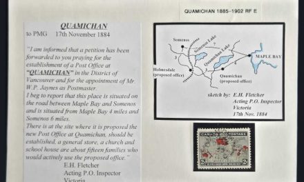 Quamichan, B.C. RF E #85 2 Jan 1899 CDS Used 2c Map