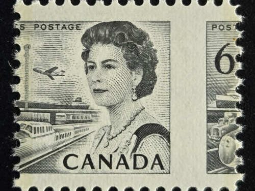 Canada #460 Never Hinged 6c Centennial Dramatic Misperf