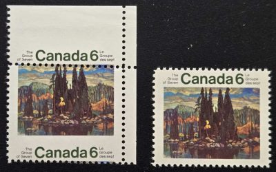 Canada #518 Never Hinged 1970 6c Dramatic Misperf