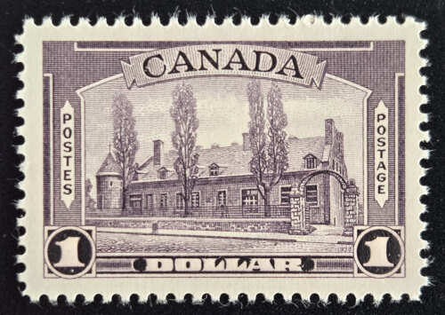Canada #245i VFNH 1938 $1 Aniline ink Variety