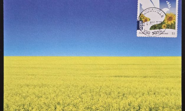 Australia 24 Aug 2024 $3 Solidarity w/ Ukraine Maxicard #2/3, last one