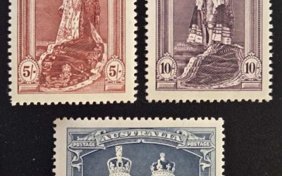 Australia #177-179 F/VF Never Hinged Coronation trio