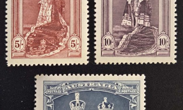 Australia #177-179 F/VF Never Hinged Coronation trio