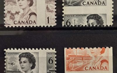 Canada #454/468A Never Hinged 1967 Centennial Misperfs (4)