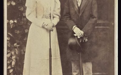 Nicholas & Alexandra signed 1894 5×8.5″ Huhlenhuth Coburg photo, ex Raab