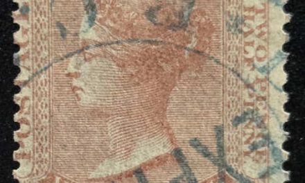 British Columbia #2 blue Express Used 1860 2.5d shade
