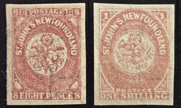 Newfoundland #221i, 23i VF Mint 1860/61 Watermarked duo