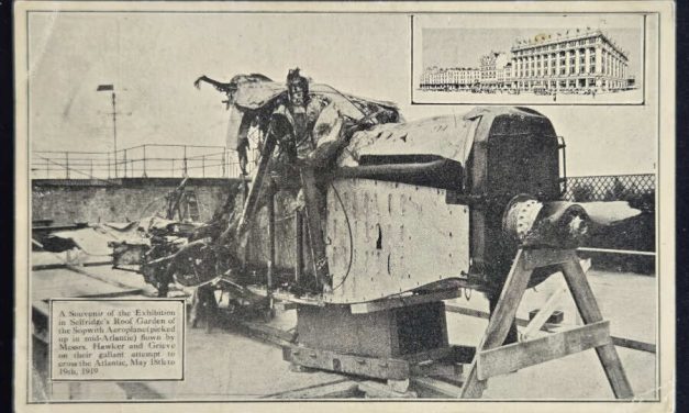 Hawker Flight Unu Salvaged Sopwith on Selfridge’s Roof Postcard