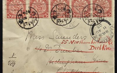 China 1905 10c Readdressed Cover to Dublin (5)