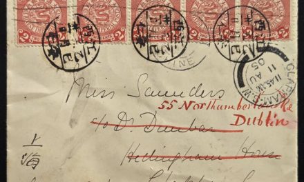 China 1905 10c Readdressed Cover to Dublin (5)