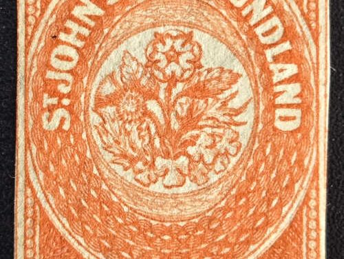 Newfoundland #2i VF Mint HR 1857 2d Line Through 2s $27,500