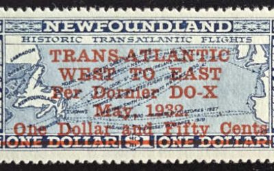 Newfoundland #C12 VFNH 1932 $1.50 on $1 DO-X Airmail, 8000 issued
