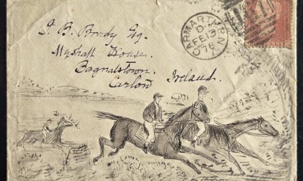 G.B. 13 Feb 1878 1d Red Pl. 183 hand drawn Hunt Cover