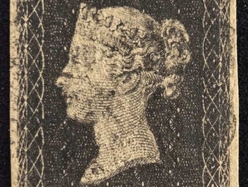 G.B. #1 VF Used 1840 Plate 9 1d Black