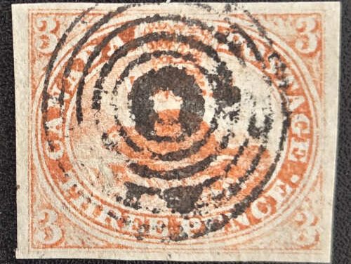 Canada #1 VF Used 1851 3d Beaver, 2014 Greene Cert.