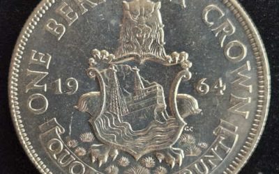 Bermuda BU 1964 Silver Crown .3536 oz ASW