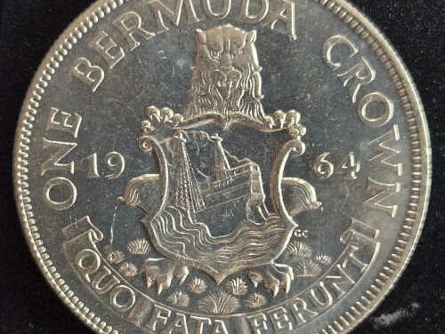 Bermuda BU 1964 Silver Crown .3536 oz ASW