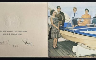 Queen Elizabeth II & Prince Philip signed 1969 Royal Christmas Card