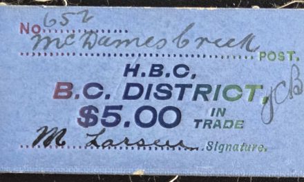 H.B.C. McDames Creek Post pre-1926 $5 Card Money ex Hodgkinson