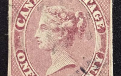 Canada #8 Fine Used 1857 1/2d QV shade, 2022 Greene cert