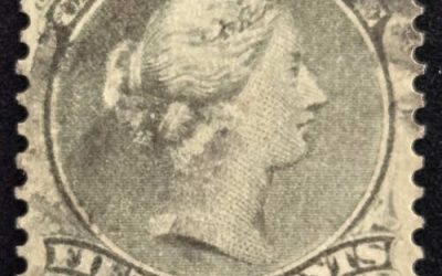 Canada #30d Fine Used 1876 15c Perf 11.5×12 Script Watermark, nib perf, ex Lyman $4000