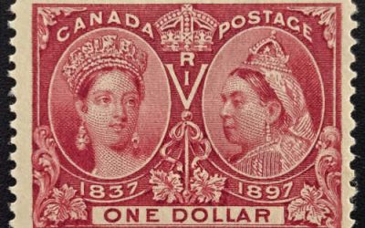 Canada #61 Fine Mint HR 1897 $1 Jubilee, 24,900 printed