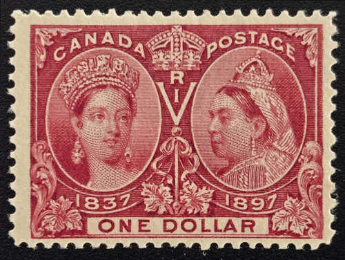 Canada #61 Fine Mint HR 1897 $1 Jubilee, 24,900 printed