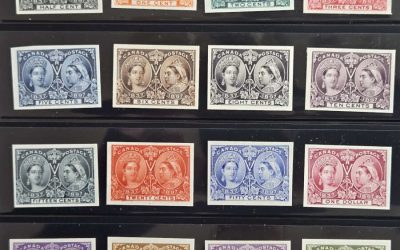 Canada #50P-65P VF 1897 QV Jubilee Plate Proof Set (16)