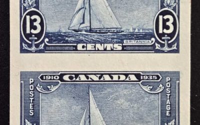 Canada #216P VF 1935 13c Plate Proof Pair