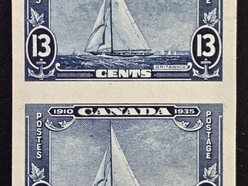 Canada #216P VF 1935 13c Plate Proof Pair